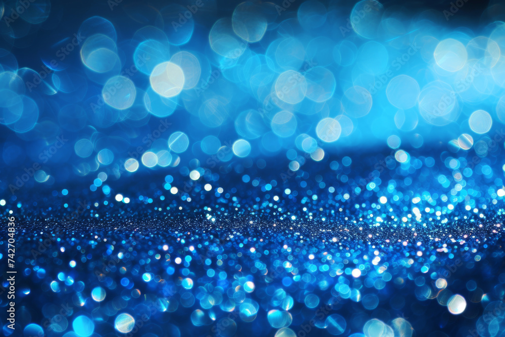 Dark Navy Sparkles, Glittering Blue Background Dark Navy Sparkles, Glittering Blue Background