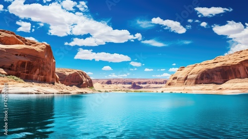 reflection lake landscape