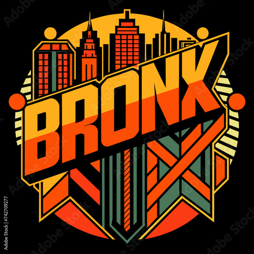 Bronx New York Logo T-Shirt Design
