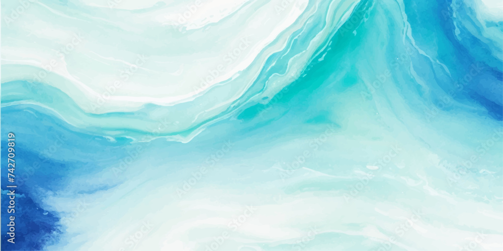 Obraz premium abstract soft blue and green abstract water color ocean wave texture background. Banner Graphic Resource as background for ocean wave and water wave abstract graphics