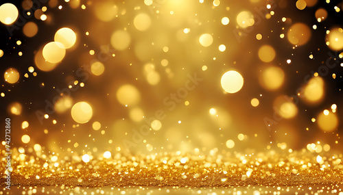 Gold glitter dust
