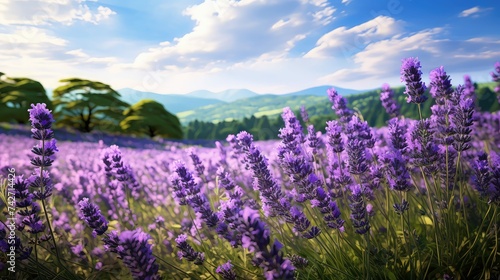 purple lavender palette flowers