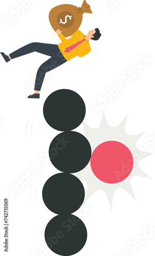 Investment or financial risk management, Control or evaluation and opportunity coexist concept,
