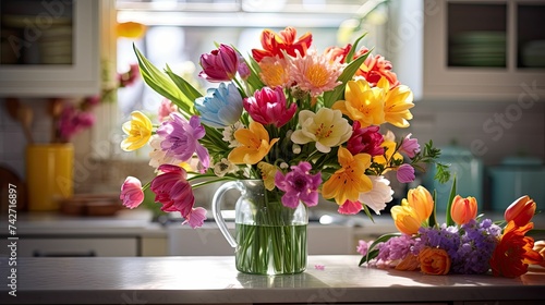 bloom spring flowers kitchen