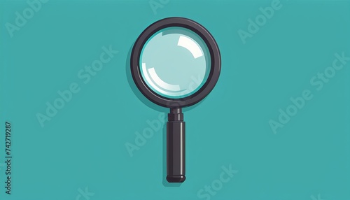 Wallpaper Mural Modern Flat Style Vector of Magnifying Glass Loupe Icon Torontodigital.ca