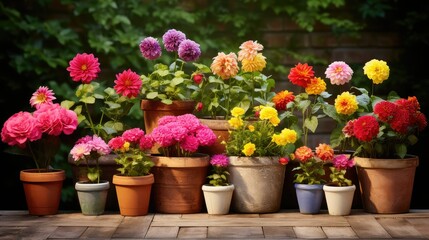 plants flower pots