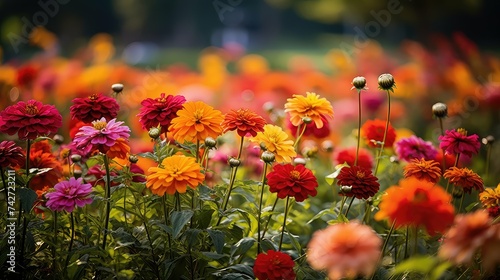 Fototapeta Naklejka Na Ścianę i Meble -  marigold september flowers