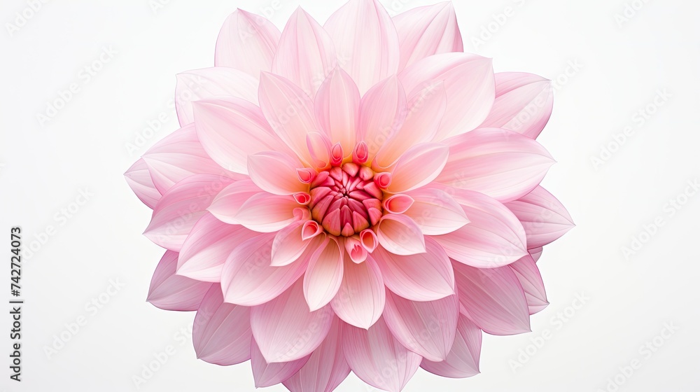 blossom pink flower on white blossom pink flower on white
