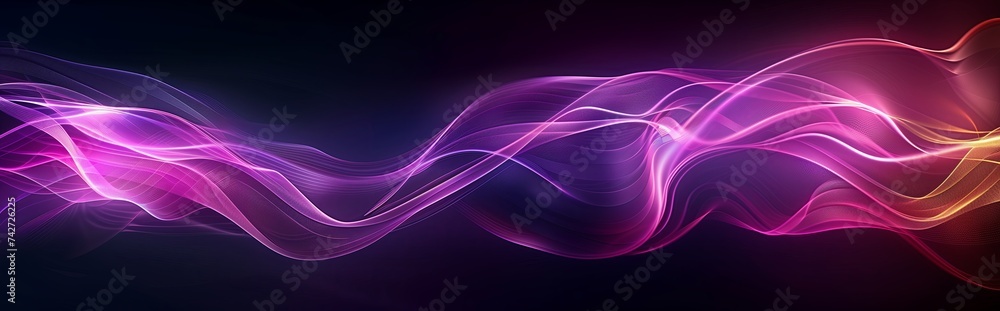 Abstract violet background, purple silky smoke, neon glow background, wallpaper, laser beam light lines, high speed internet, technology backdrop. Abstract violet background, purple silky smoke, neon glow background, wallpaper, laser beam light lines, high speed internet, technology backdrop.