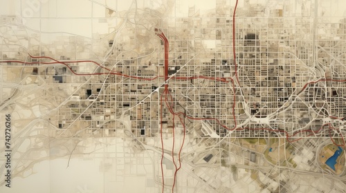 Fototapeta Naklejka Na Ścianę i Meble -  neighborhoods salt lake city map