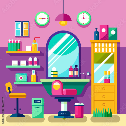 Hair salon illustration 