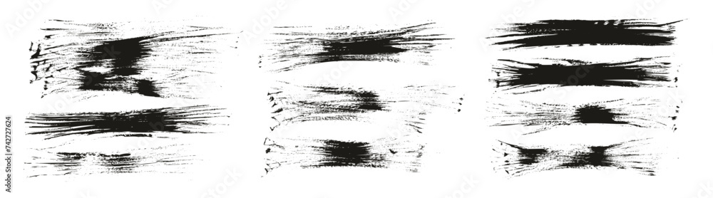 Hand Drawn Flat Fan Brush Thin Long Background High Detail Abstract Vector Background MEGA Set Hand Drawn Flat Fan Brush Thin Long Background High Detail Abstract Vector Background MEGA Set