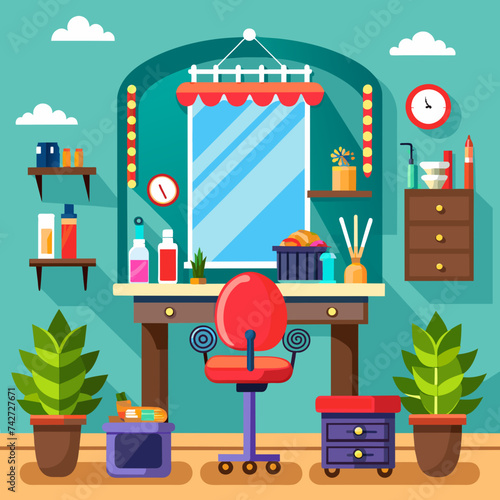 Hair salon illustration 