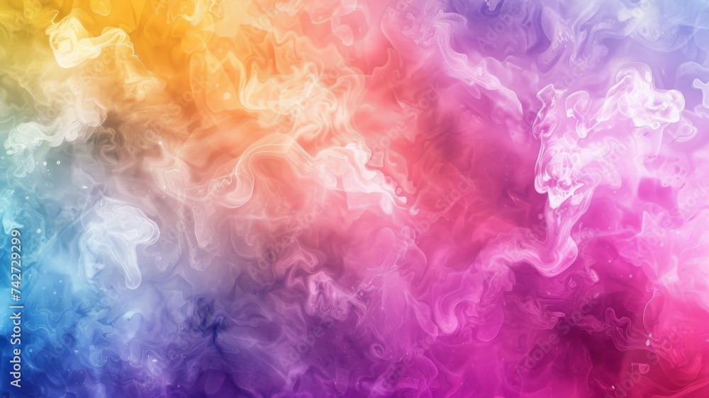 Abstract Color Clouds - A fluid dance of colors resembling clouds, blending in an abstract and dreamlike tableau.