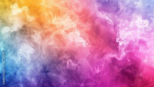 Abstract Color Clouds - A fluid dance of colors resembling clouds  blending in an abstract and dreamlike tableau.