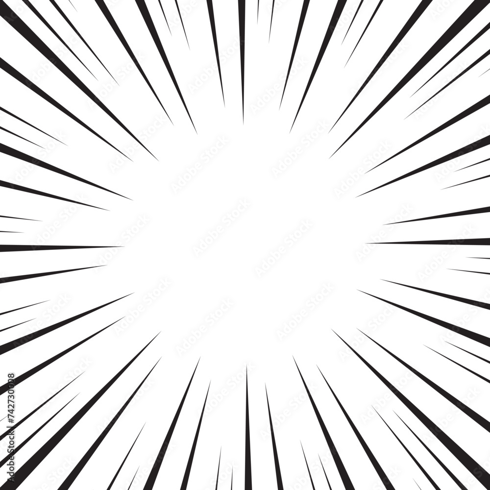 Comic burst background. Halftone effect. Abstract radial, convergent lines. Explosion, radiation, zoom, visual effect. Sun or star rays for Comic Books in pop art style. Comic burst background. Halftone effect. Abstract radial, convergent lines. Explosion, radiation, zoom, visual effect. Sun or star rays for Comic Books in pop art style.