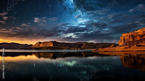 water night sky lake powell © PikePicture