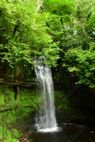 Glencar  Ireland - september 15 2022   Glencar waterfall