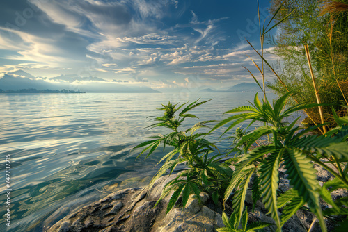 a bealtiful plantation of cannabis