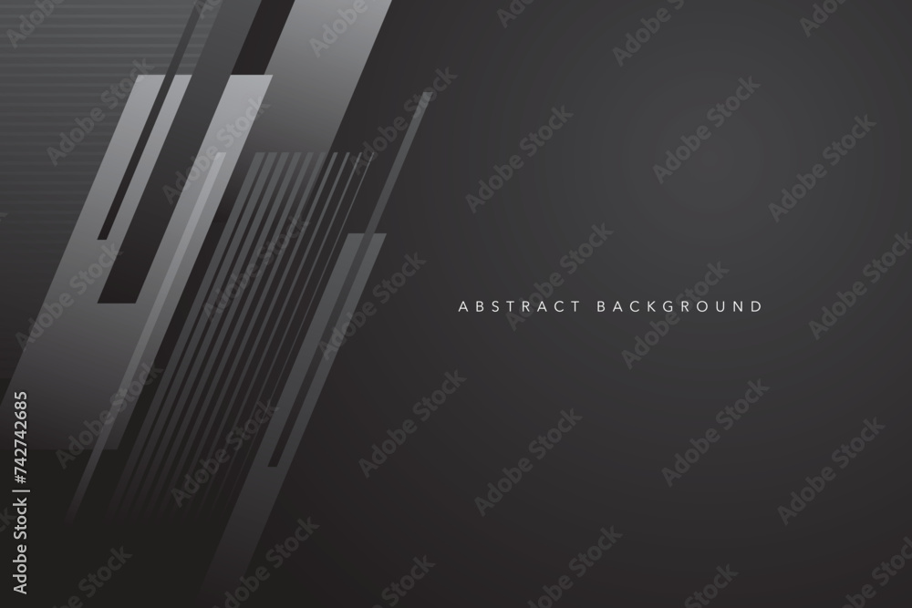 Abstract dark black and gray background. Modern and geometric design template Abstract dark black and gray background. Modern and geometric design template