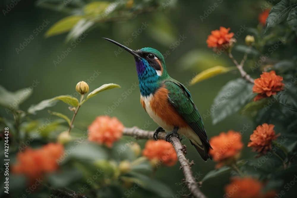 colorful hummingbird colorful hummingbird