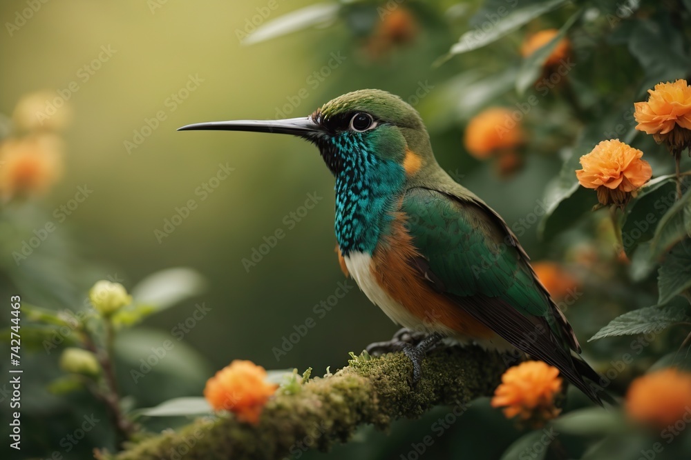 Fototapeta premium colorful hummingbird