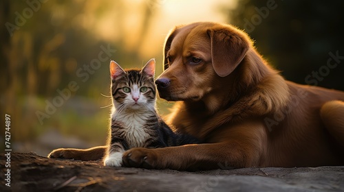 pet rescue dog and cat photo