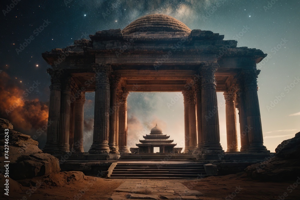 Fototapeta premium temple in the astral world