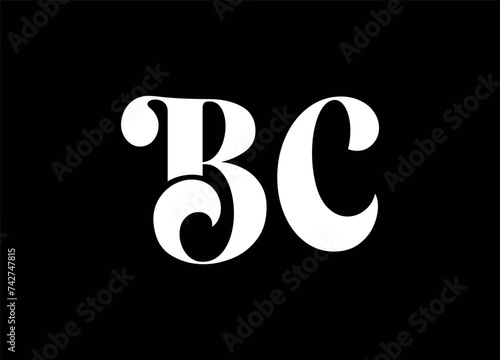 BC letter logo and monogram logo design