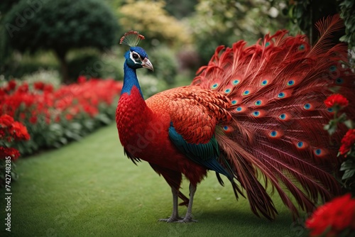 red peacock