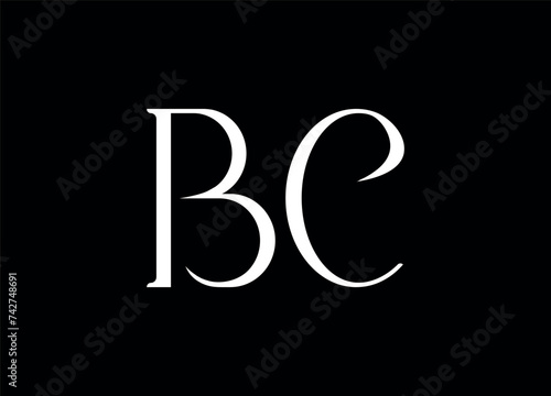 BC letter logo and monogram logo design