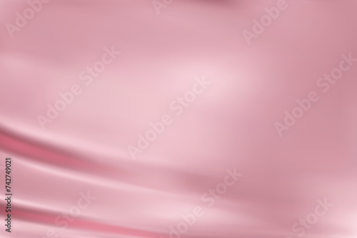 Abstract light pink gradient background. Minimalistic subtle wavy silk texture. 3D vector illustration.