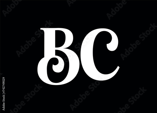 BC letter logo and monogram logo design