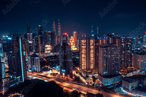 The beautiful Asiatic city of Kuala Lumpur.