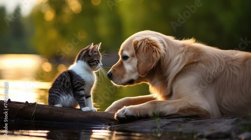 pet cat dog love © PikePicture