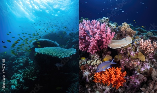 Vibrant Coral Reef and Underwater Image