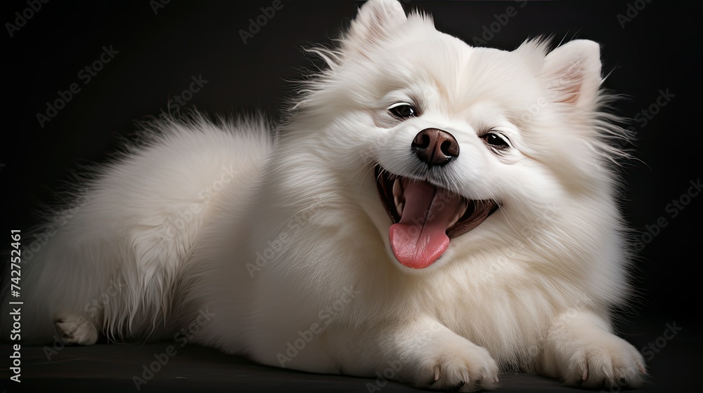 cute dog smiling