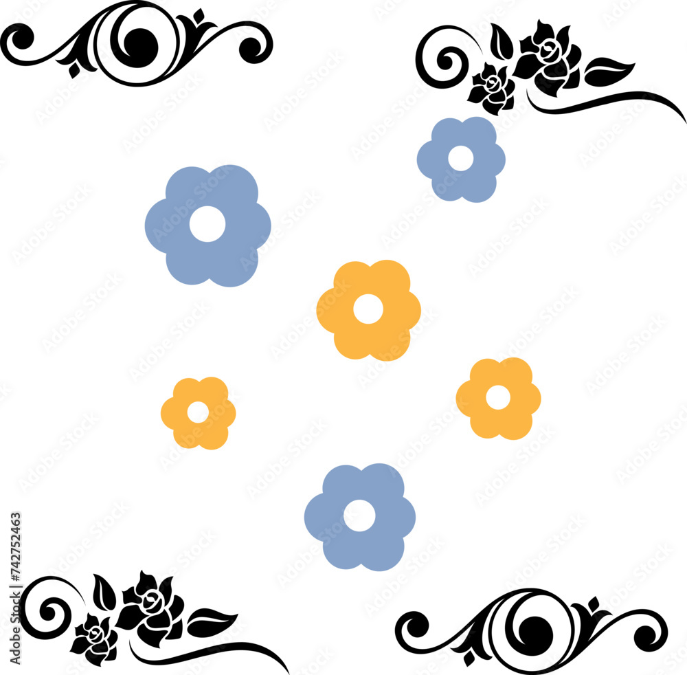 Step back in time with these meticulously crafted vintage flower vectors. Add a touch of nostalgia to your designs with ease Step back in time with these meticulously crafted vintage flower vectors. Add a touch of nostalgia to your designs with ease