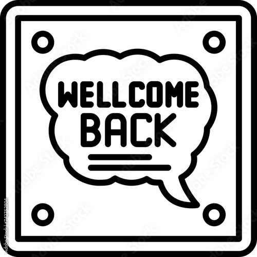 Welcome Back Icon photo