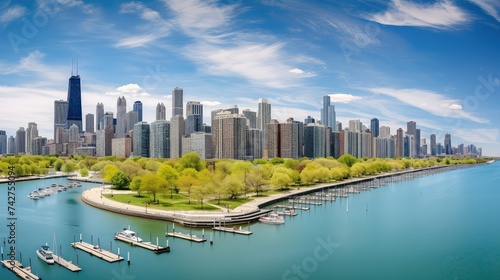 city lakeview chicago photo
