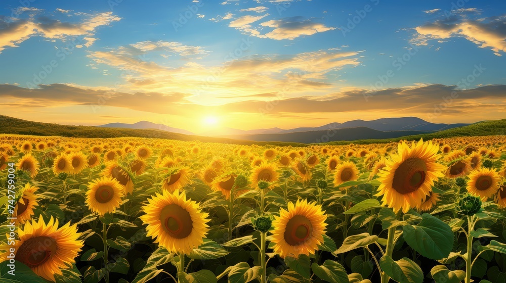 Fototapeta premium flower sunflower bg