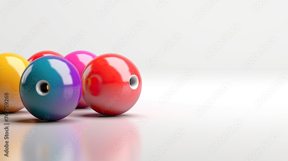 Bowling ball on light blue pink background Bowling ball on light blue pink background