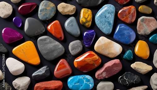 colorful background stones