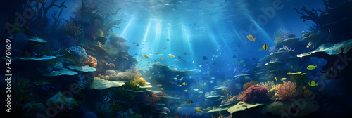 Exploring Undersea Landscapes: A Mesmerizing Journey Through the Aquatic Depths © Evan