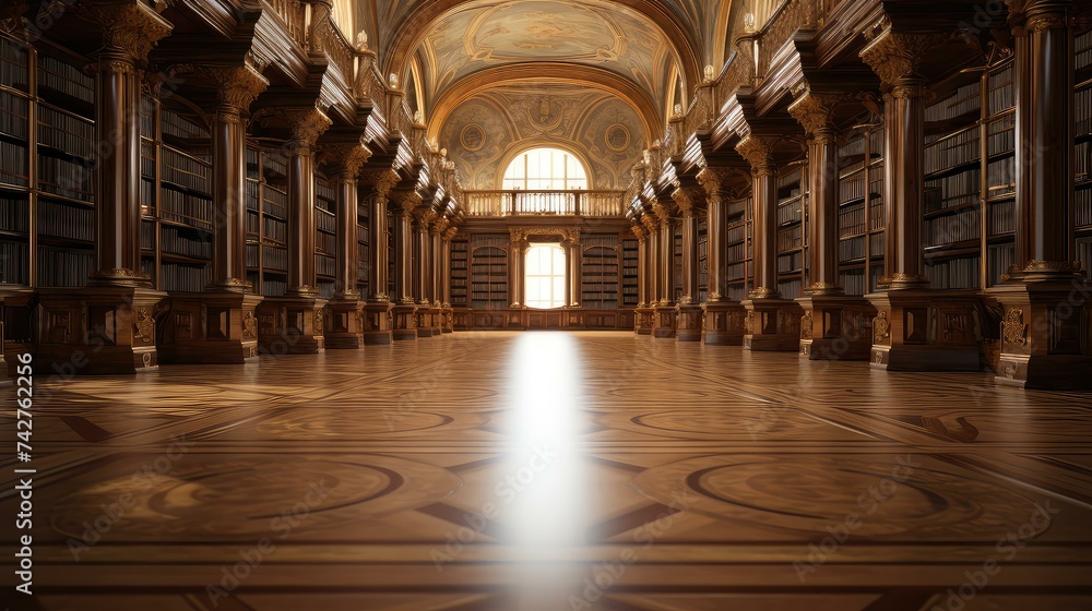 Obraz premium research library floor