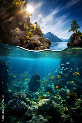 Exploring Undersea Landscapes: A Mesmerizing Journey Through the Aquatic Depths © Evan