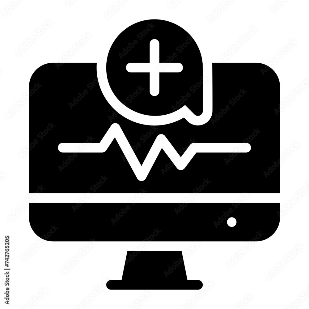 monitor glyph icon