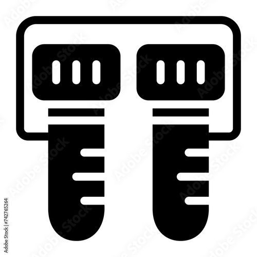 test tube glyph icon