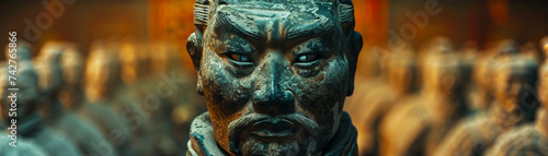 Terracotta Army powered by Internet of Things guarding Mayan civilization secrets against extortion under a volleyball playing dwarves league