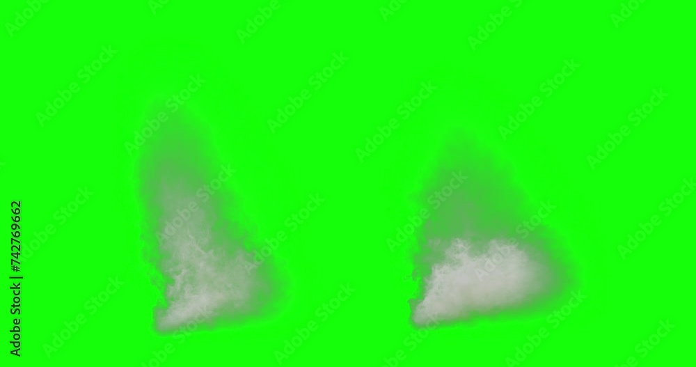 Looping thick smoke rising up. 3D generated animation fx. Has a green screen for easy compositing Looping thick smoke rising up. 3D generated animation fx. Has a green screen for easy compositing